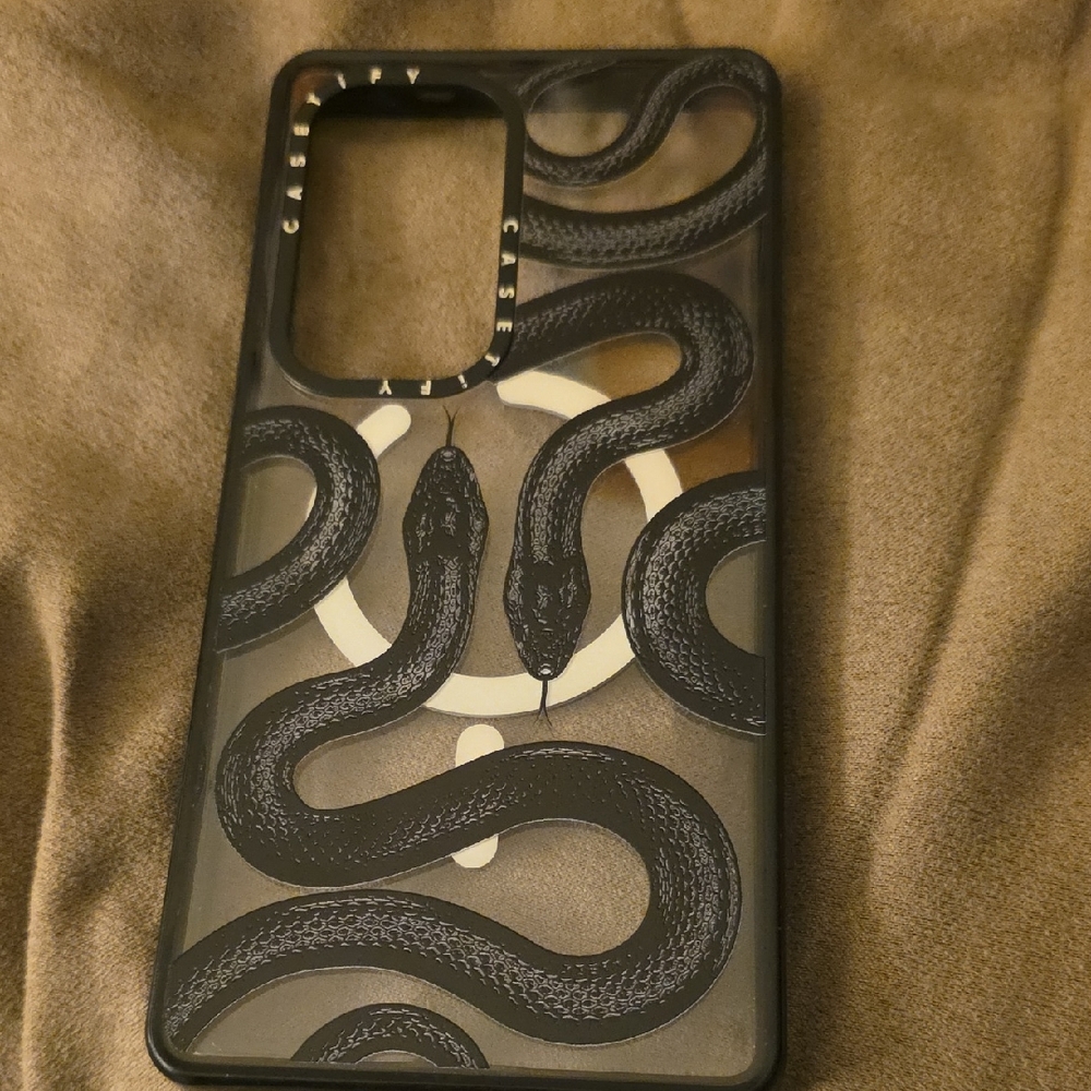 Casetify Black Snake Pattern Case